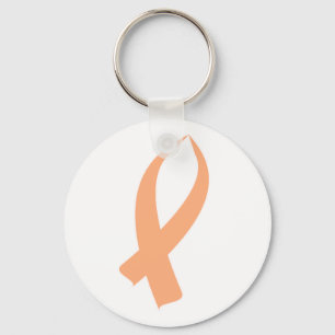 Awareness Ribbon (Peach) Key Ring