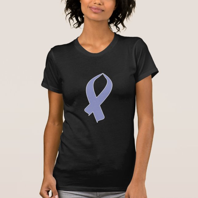 Awareness Ribbon (Periwinkle) T-Shirt (Front)