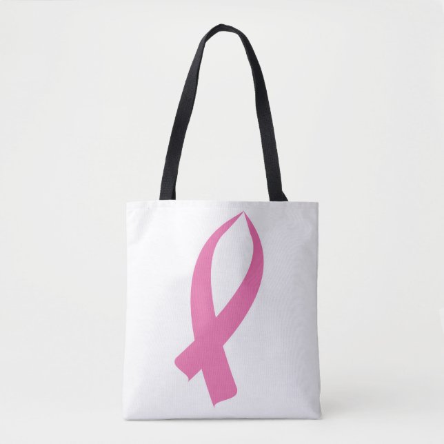 Awareness Ribbon (Pink) Tote Bag (Front)