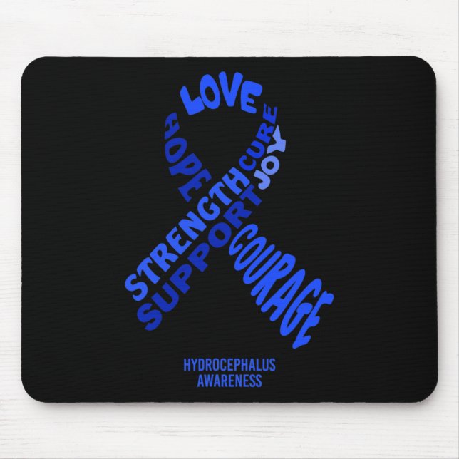 Awareness Ribbon With Words  Mouse Pad (Front)