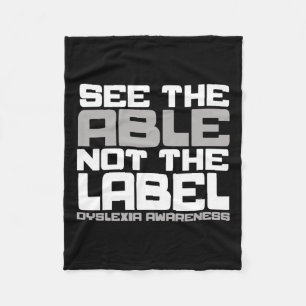 Awareness See The Able Not The Label Teacher  Fleece Blanket