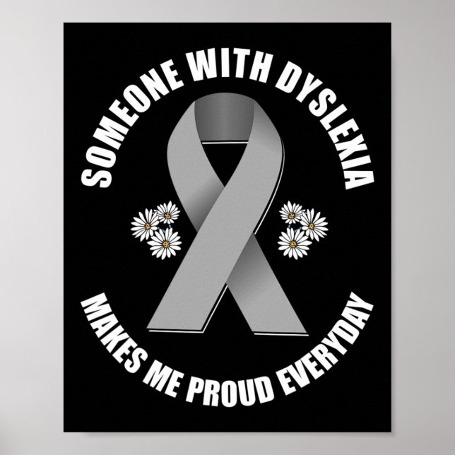 Awareness Silver Ribbon Makes Me Proud Everyday  Poster (Front)