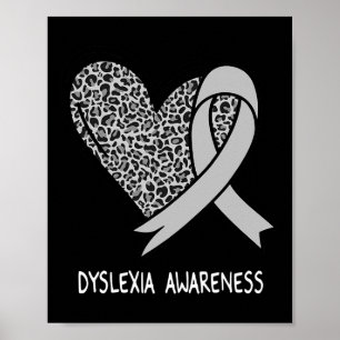Awareness Silver Ribbon Poster