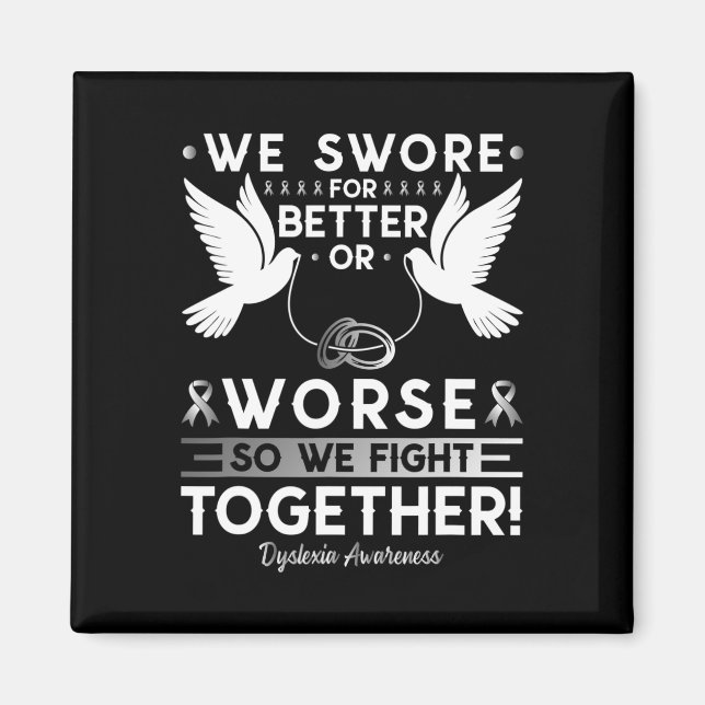 Awareness Spouse Husband Wife Support  Magnet (Front)