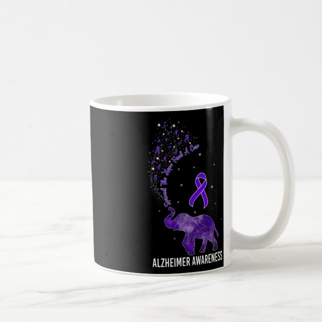 Awareness Spread The Hope Find A Cure Elephant  Coffee Mug (Right)