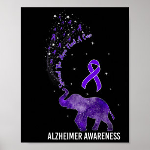 Awareness Spread The Hope Find A Cure Elephant Poster