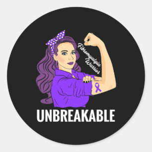 Awareness Strong Warrior Support Women Gift  Classic Round Sticker