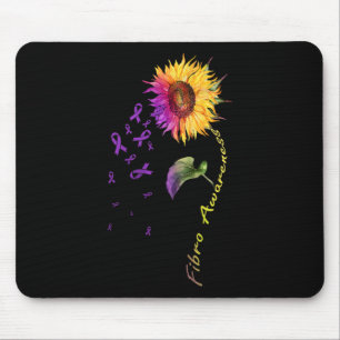 Awareness Sunflower Fibro Mouse Pad