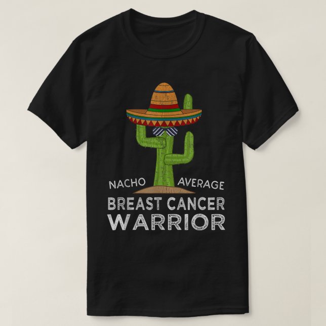 Awareness Support Funny Meme Breast Cancer Fighter T-Shirt (Design Front)
