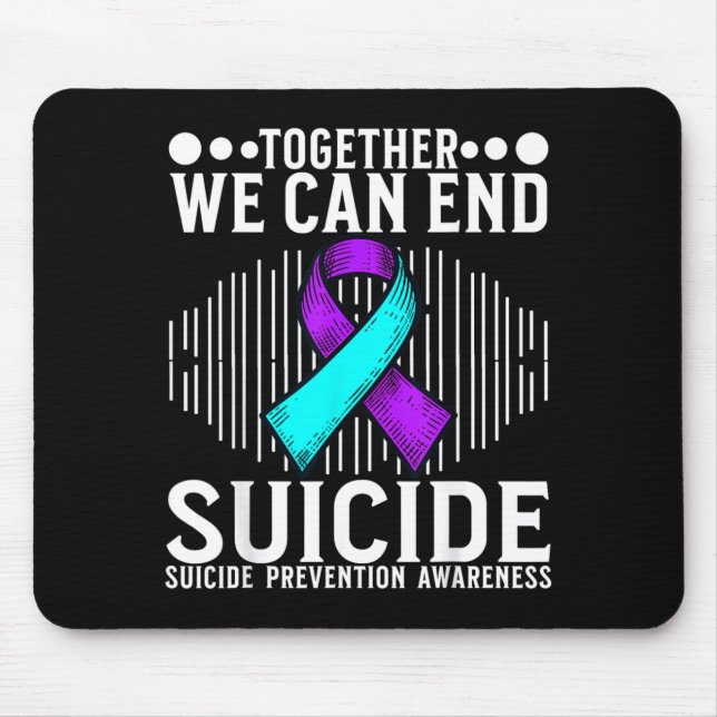 Awareness Support Prevention Awareness Month Art Mouse Pad (Front)