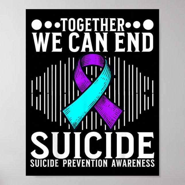 Awareness Support Prevention Awareness Month Art Poster (Front)
