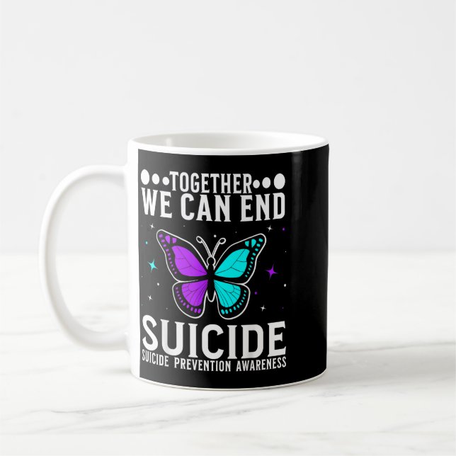 Awareness Support Prevention Awareness Women Coffee Mug (Left)