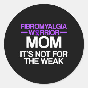 Awareness Survivor Mum Warrior 1  Classic Round Sticker