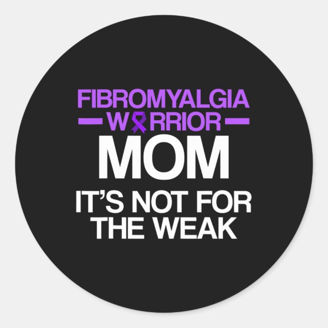 Awareness Survivor Mum Warrior 1  Classic Round Sticker (Front)