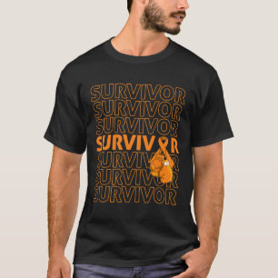 Awareness Survivor Orange Ribbon Boxing Gloves 1 T-Shirt