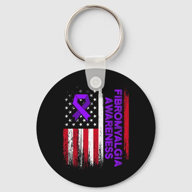 Awareness Survivor Proud Warrior 1  Key Ring (Front)