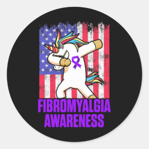 Awareness Survivor Proud Warrior 4 Classic Round Sticker