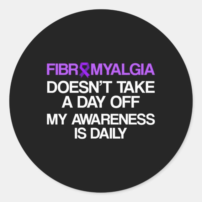 Awareness Survivor Take Warrior  Classic Round Sticker (Front)