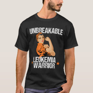 Awareness Unbreakable Warrior Orange Ribbon T-Shirt