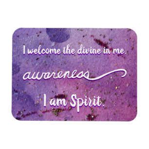 "Awareness" Violet Crown Chakra Words Magnets
