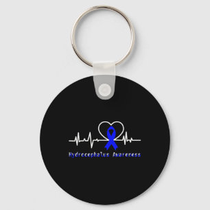 Awareness Warrior Heartbeat Support Key Ring