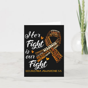 Awareness Warrior Her Fight Is Our Fight Orange Card