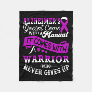 Awareness Warrior Support Heimer Fighter Fleece Blanket
