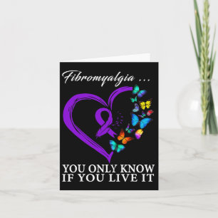 Awareness Warrior Support Purple Ribbon 3  Card