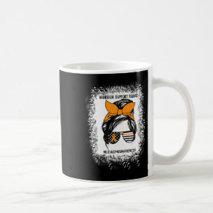 Awareness Warrior Support Squad Messy Bun Sungl Coffee Mug