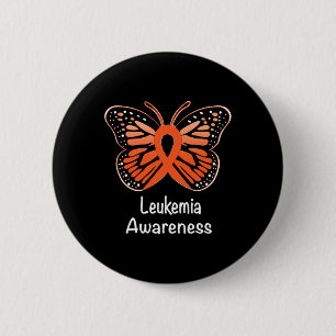Awareness Warrior Support Survivor Orange Ribbon 1 6 Cm Round Badge