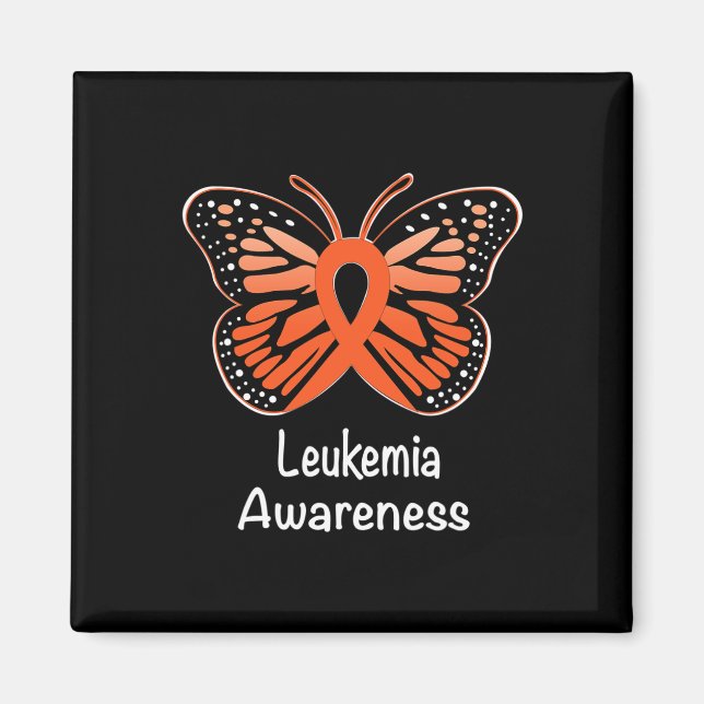 Awareness Warrior Support Survivor Orange Ribbon 1 Magnet (Front)