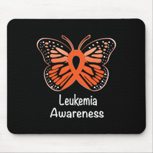Awareness Warrior Support Survivor Orange Ribbon 1 Mouse Pad
