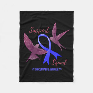 Awareness Warrior Survivor Support Squad Fleece Blanket