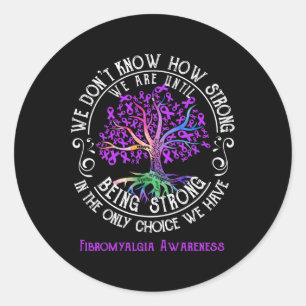 Awareness We Are Until Being Strong Classic Round Sticker