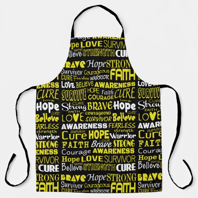 Awareness Words...Endometriosis Apron (Front)