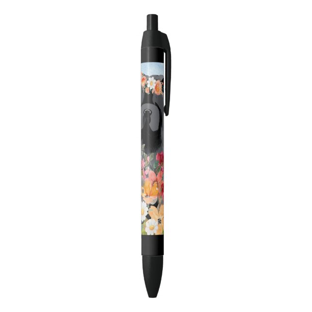 AWASH IN LIGHT Black - Blue  Chow Dog   Ink Pen (Bottom (Vertical))