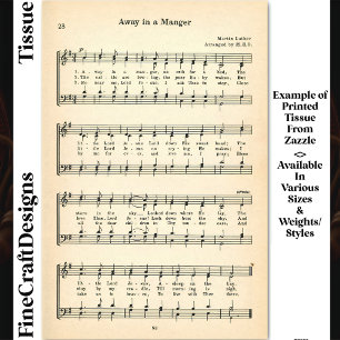 Away In A Manager Sheet Music DU8 Decoupage