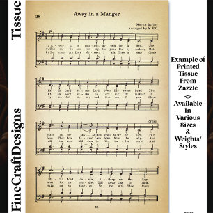 Away In A Manager Sheet Music DU8F Decoupage