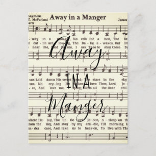 Away in a Manger Postcard