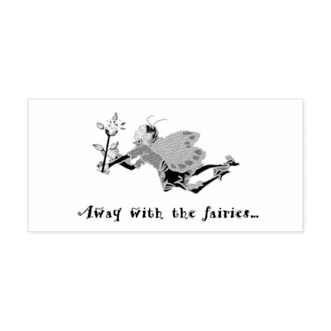 Away With the Fairies Rubber Stamp  (Imprint)