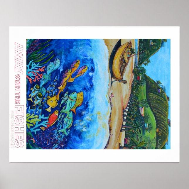 Away With The Fishes Poster (Front)
