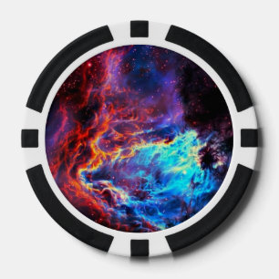 Awe-Inspiring Colour Composite Star Nebula Poker Chips
