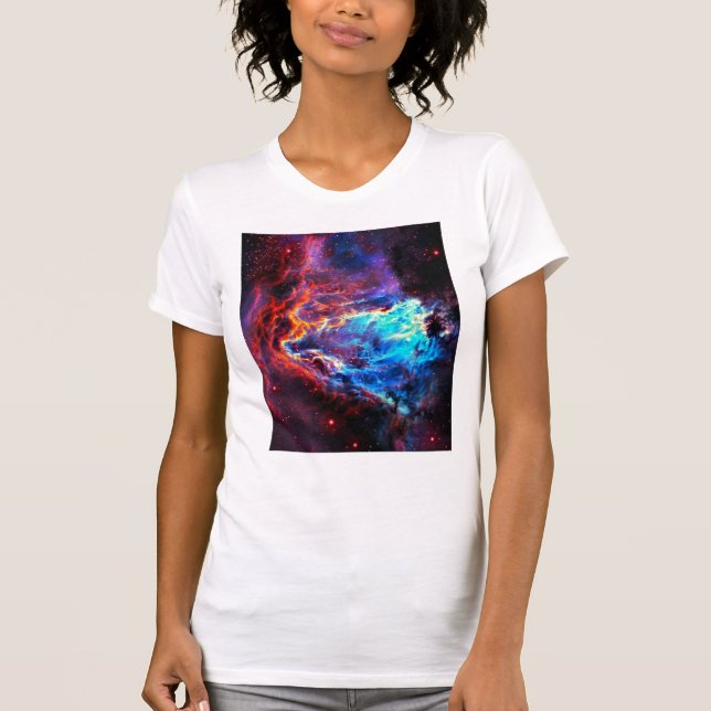 Awe-Inspiring Colour Composite Star Nebula T-Shirt (Front)