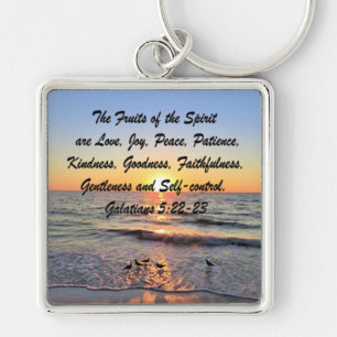 AWE INSPIRING GALATIANS 5:22 SUNRISE KEYCHAIN
