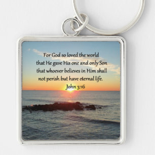 AWE-INSPIRING JOHN 3:16 SUNRISE KEY RING