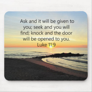 AWE-INSPIRING LUKE 11:9 SUNRISE PHOTO MOUSE PAD