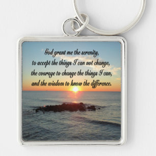 AWE INSPIRING SERENITY PRAYER DESIGN KEY RING