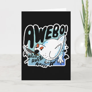 Awebo Ptarmigan Arctic Cute Bird Internet Meme Fun Card