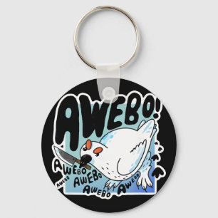 Awebo Ptarmigan Arctic Cute Bird Internet Meme Fun Key Ring