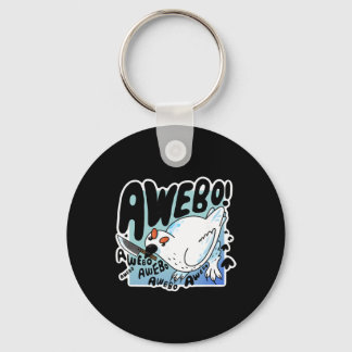 Awebo Ptarmigan Arctic Cute Bird Internet Meme Fun Key Ring